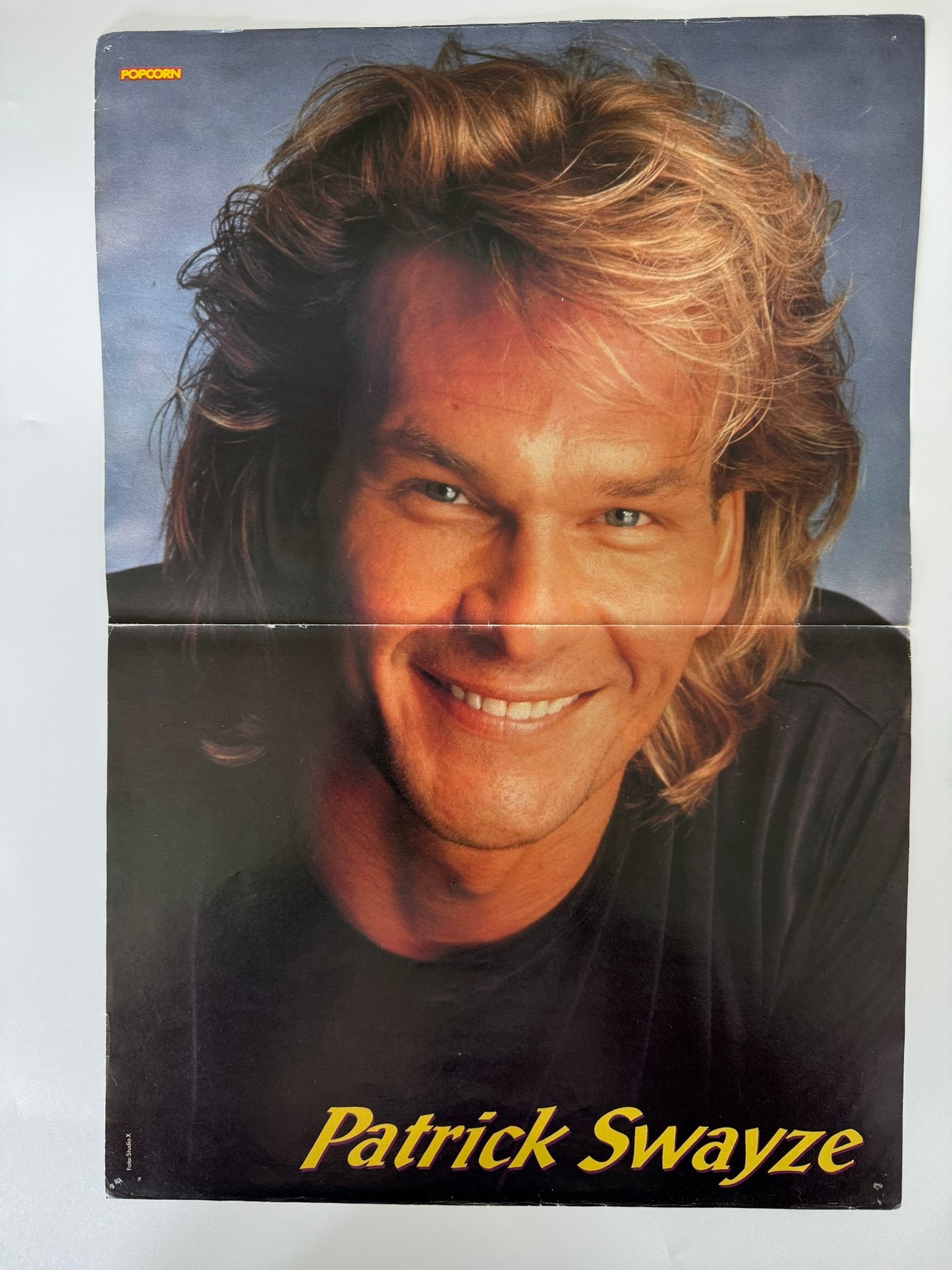 Patrick Swayze Medium Sized Old School Poster - RARE