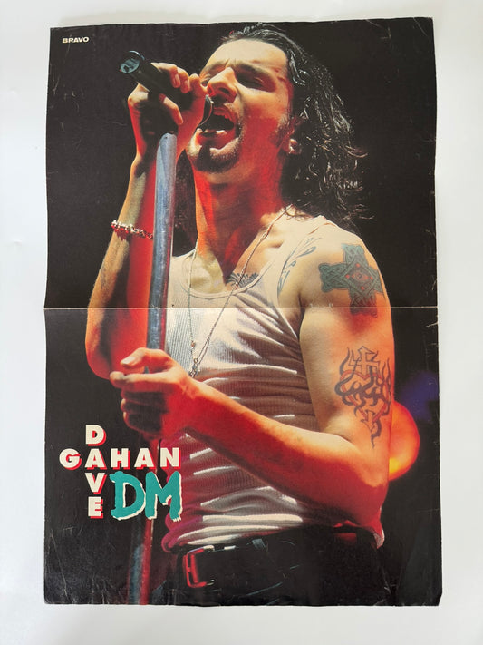 Depeche Mode Dave Gahan Medium Sized Old School Poster - RARE