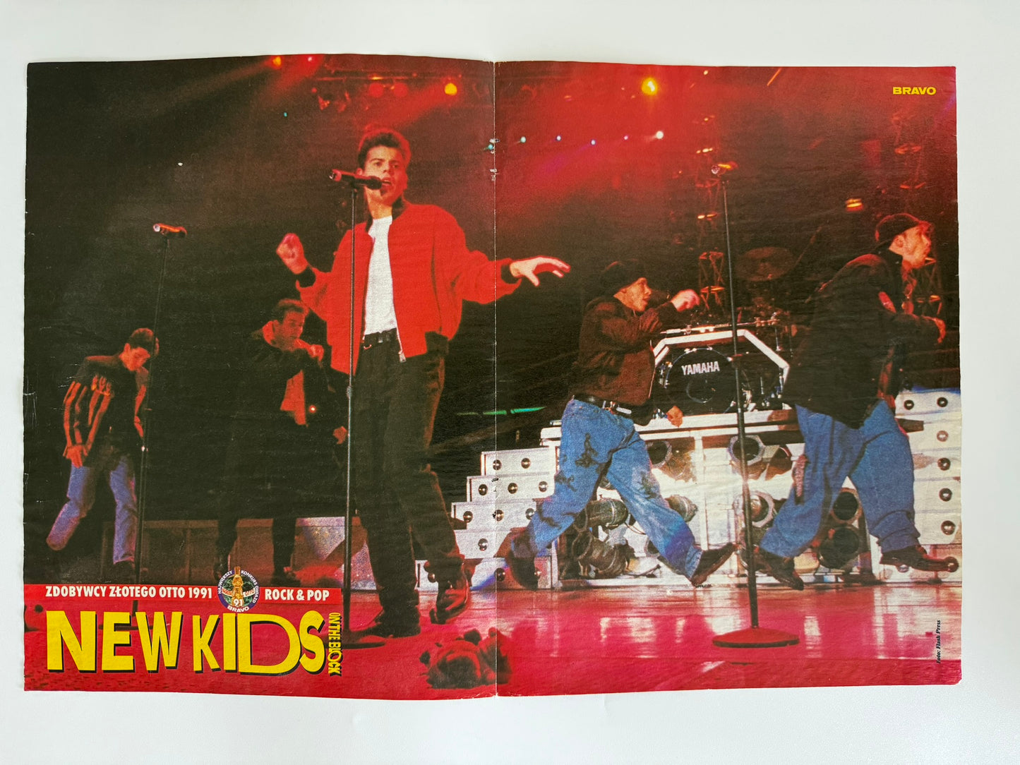 New Kids On The Block Large Sized Old School Poster - RARE