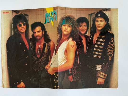 Bon Jovi Large Sized Old School Poster - RARE