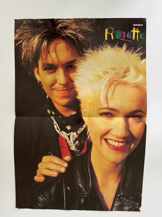 Roxette Medium Sized Old School Poster - RARE