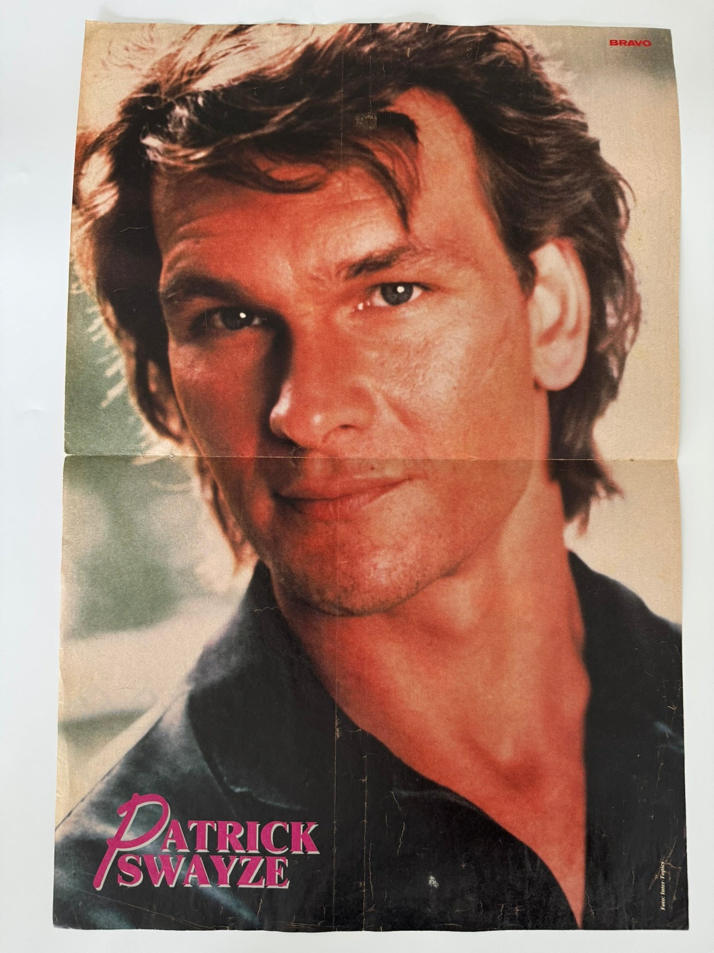Patrick Swayze Medium Sized Old School Poster - RARE