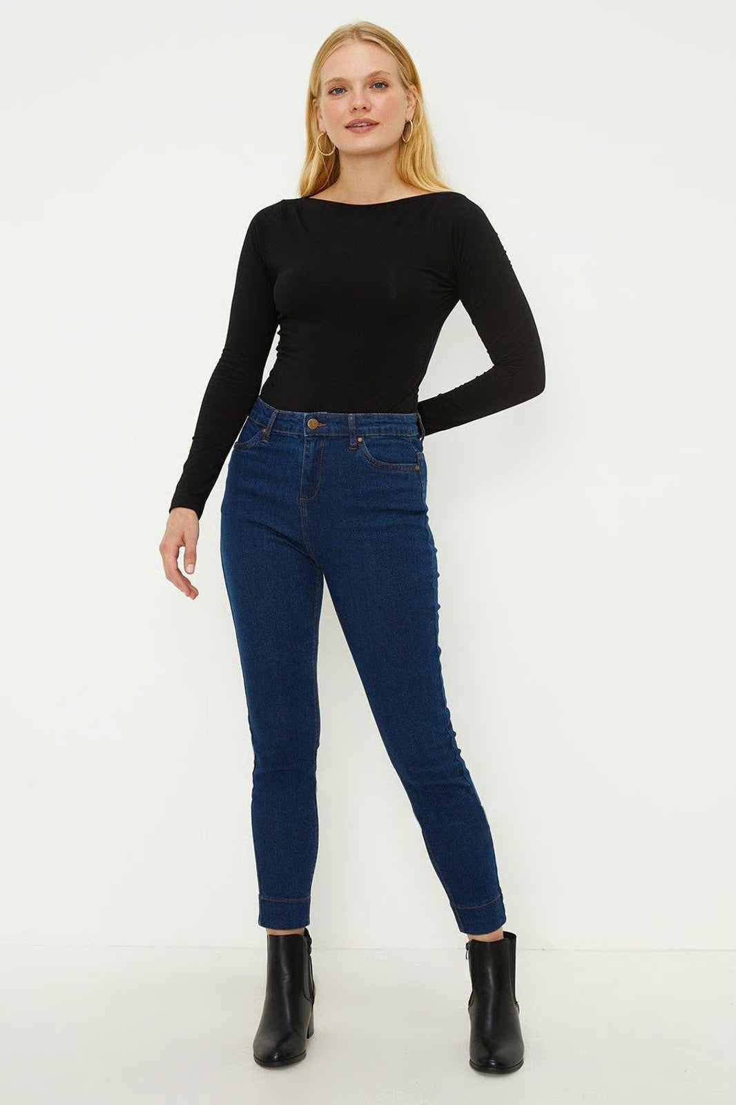 Oasis Lily High Rise Skinny Jean Blue - Size 14
