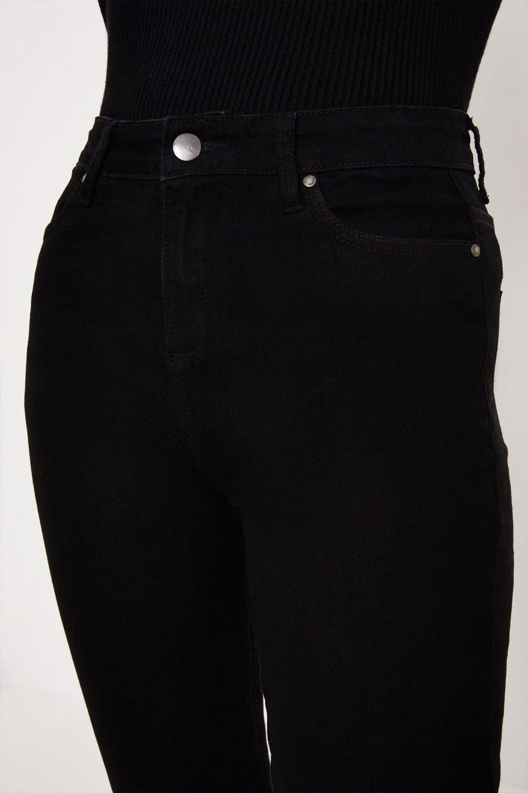 Oasis Lily High Rise Skinny Jean Black - Size 14