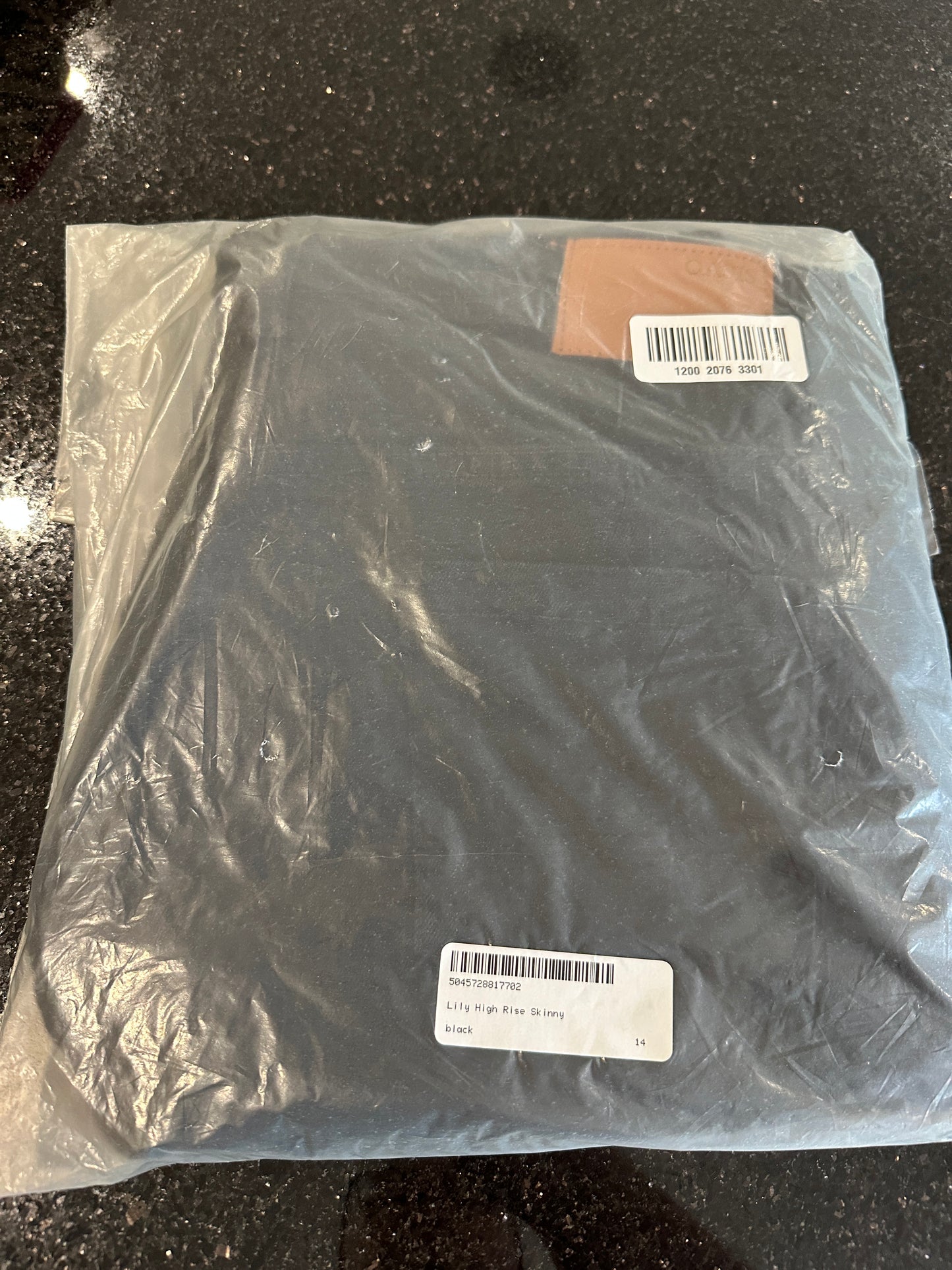 Oasis Lily High Rise Skinny Jean Black - Size 14