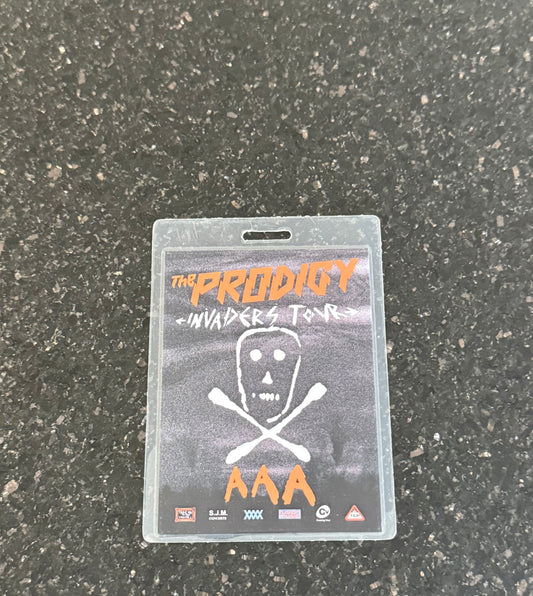 The Prodigy Invaders Must Die Tour AAA Pass (Rare & Collectable)
