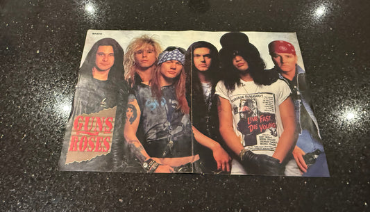 GUNS N’ROSES - Medium Sized Old School Poster - RARE
