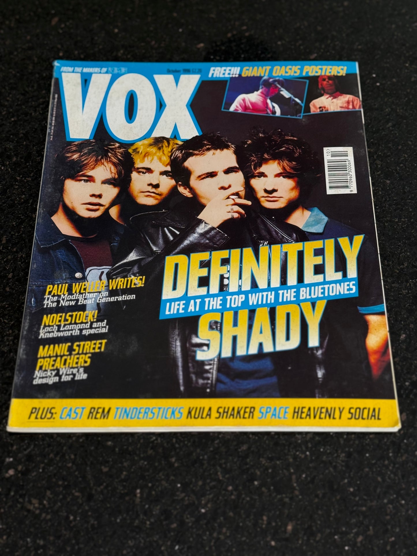 VOX MAGAZINE OCTOBER 1996 - BLUETONES - OASIS - MANIC STREET PREACHERS - WELLER