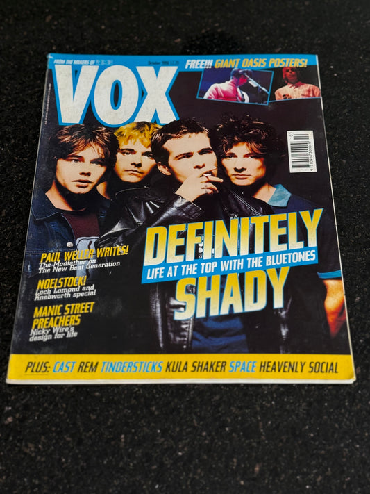 VOX MAGAZINE OCTOBER 1996 - BLUETONES - OASIS - MANIC STREET PREACHERS - WELLER
