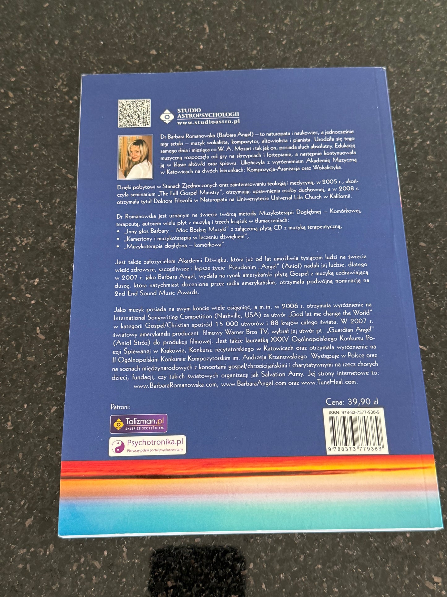 Polish 🇵🇱 Book - Barbara Romanowska (Barbara Angel) - Muzykoterapia