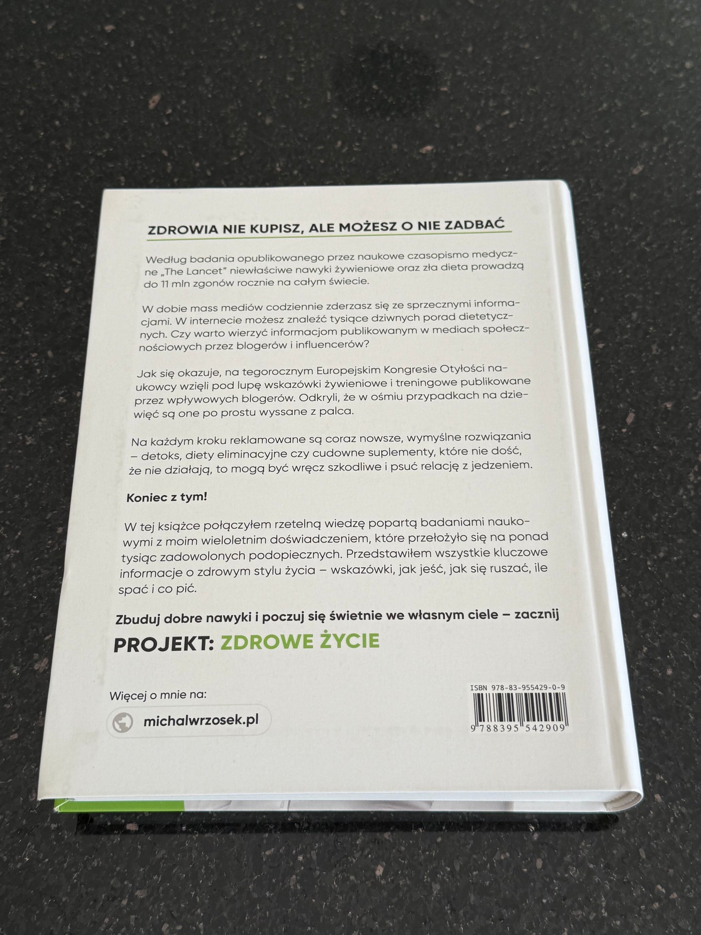 Polish 🇵🇱 Book - Michal Wrzosek - Projekt Zdrowe Zycie (Życie) Dieta
