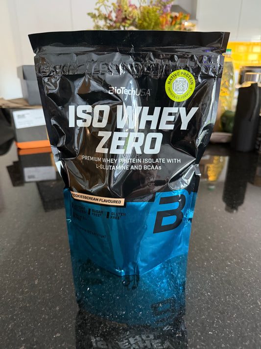 Biotech USA - ISO Whey Zero Protein 500g Cookies & Cream Flavour