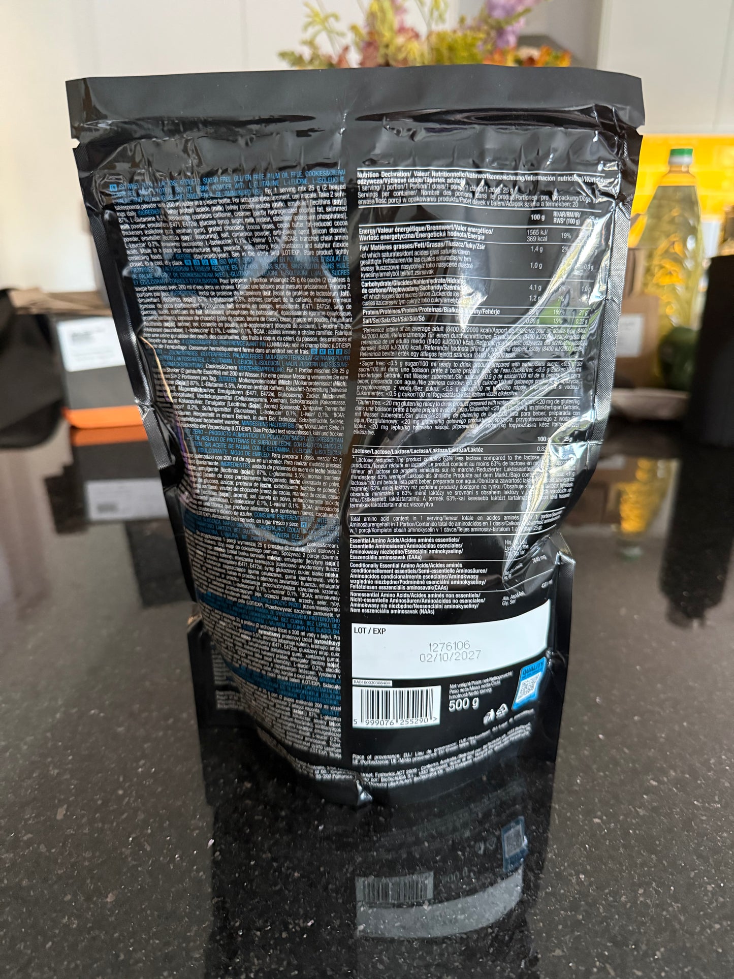 Biotech USA - ISO Whey Zero Protein 500g Cookies & Cream Flavour