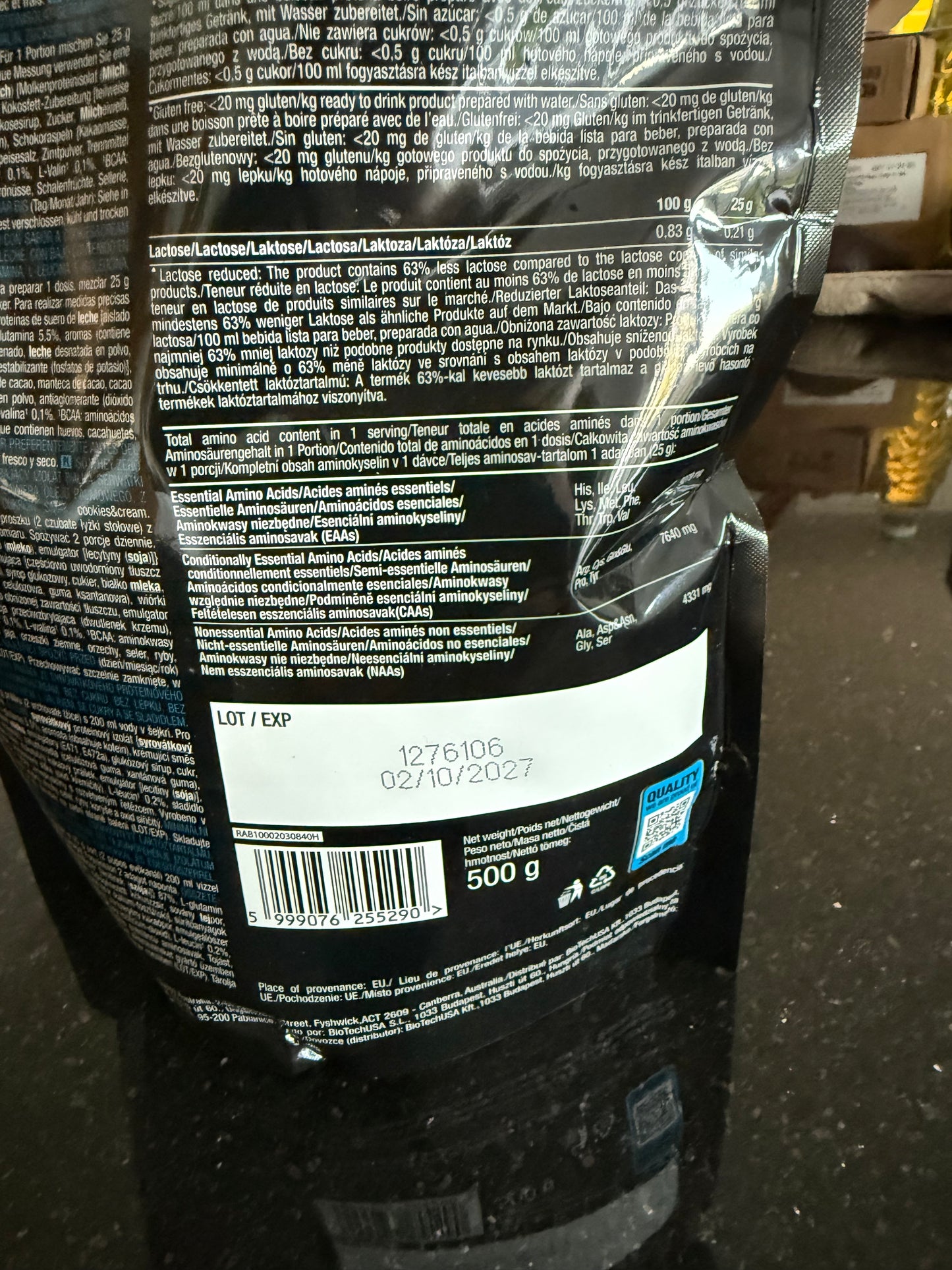 Biotech USA - ISO Whey Zero Protein 500g Cookies & Cream Flavour