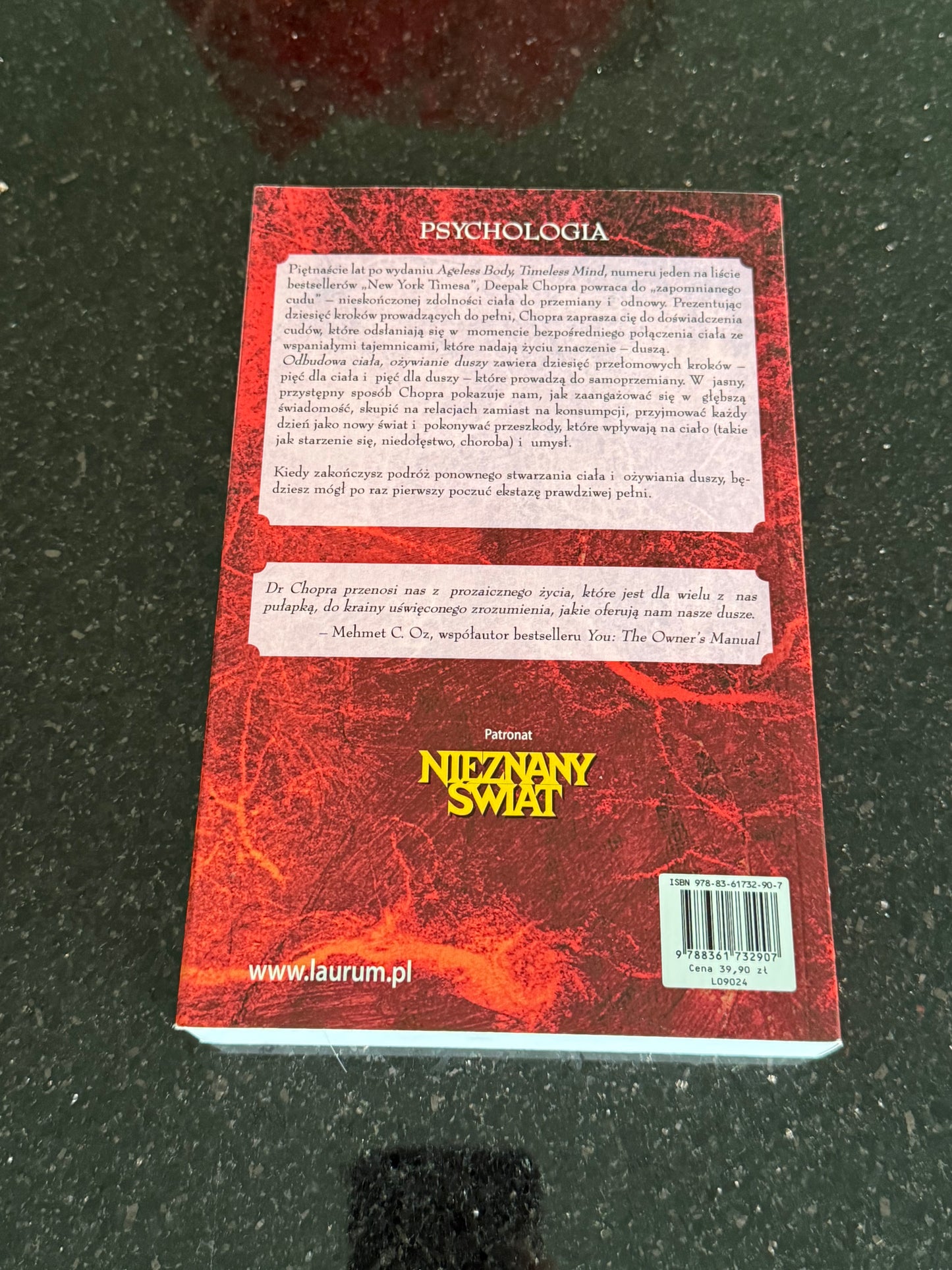 Polish 🇵🇱 Book - Deepak Chopra - Odbudowa Ciala Odzywianie Duszy